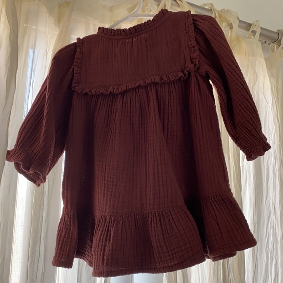 Zara Ruffled Textured Dress - Picture 3 of 4